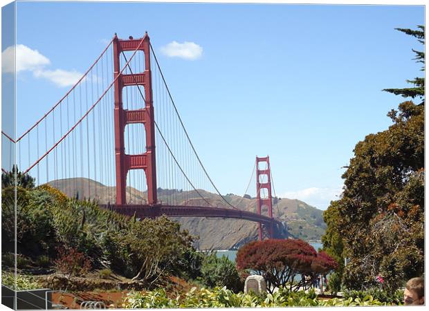 The Golden Gate Bridge Canvas Print by pareen rathod
