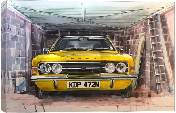 The Time travellers car Canvas Print by John Lowerson