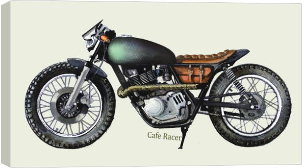 Cafe Racer Canvas Print by John Lowerson