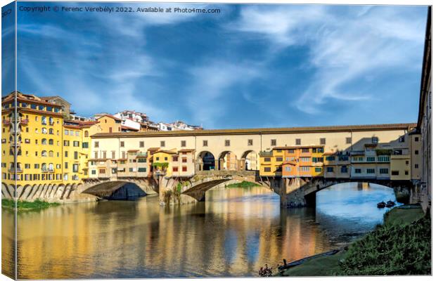 Ponte Vecchio   Canvas Print by Ferenc Verebélyi