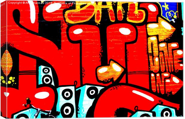 Graffiti 19 Canvas Print by Alan Harman