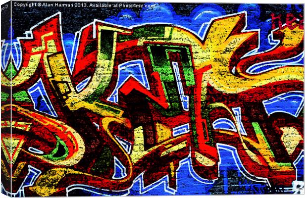 Graffiti 17 Canvas Print by Alan Harman