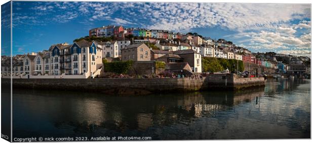 Brixham Harbour Canvas Print by nick coombs