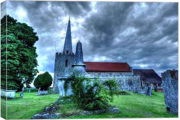 St.Marys Church, West Malling Canvas Print by Terry Luckings