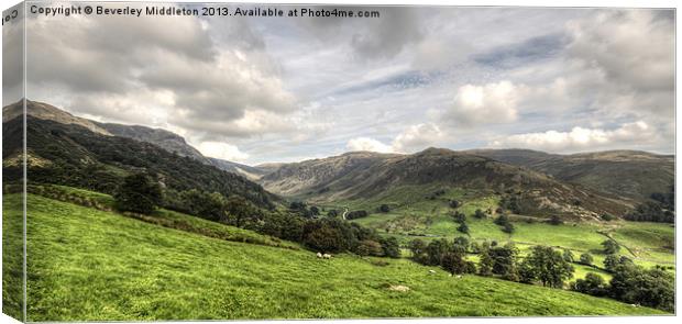 Longsleddale Canvas Print by Beverley Middleton