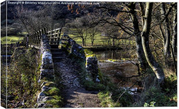 River Wharfe Canvas Print by Beverley Middleton