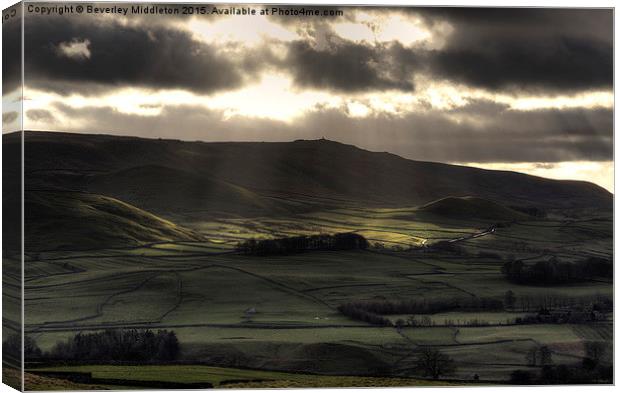  Upper Wharfedale Canvas Print by Beverley Middleton