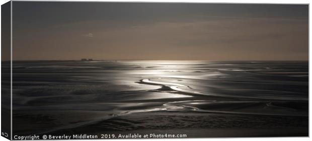 Morecambe Bay Canvas Print by Beverley Middleton