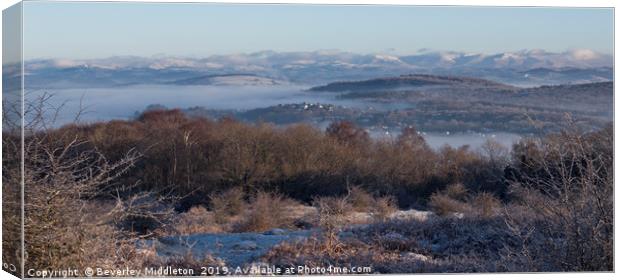 South Lakes Frosty morning Canvas Print by Beverley Middleton