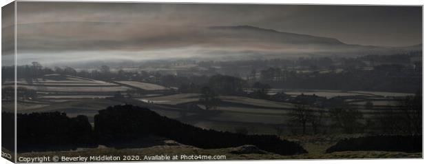 frosty wharfedale morning Canvas Print by Beverley Middleton