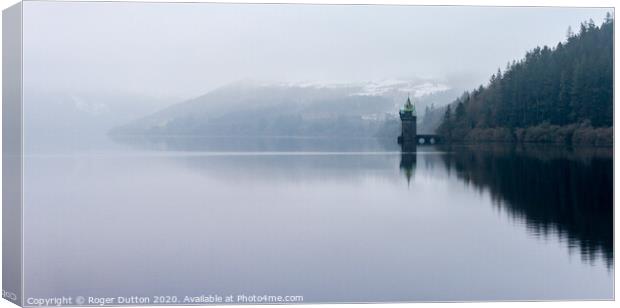 Majestic Tranquility at Lake Vyrnwy Canvas Print by Roger Dutton