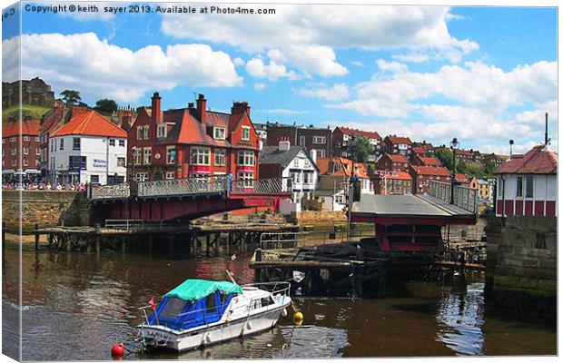 Open For Business At Whitby Canvas Print by keith sayer