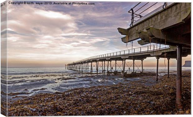Saltburn Pier After The Storm Canvas Print by keith sayer