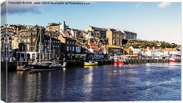  Harbour View Whitby Canvas Print by keith sayer