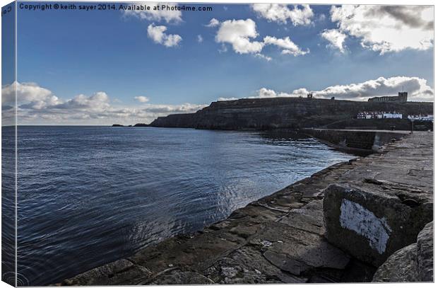  East Cliff Whitby Canvas Print by keith sayer