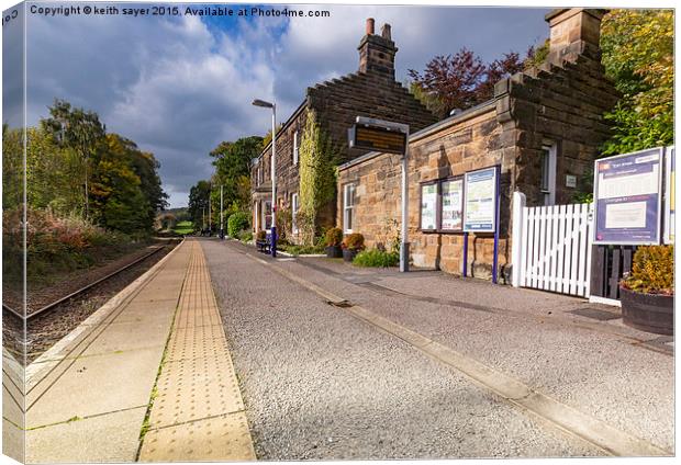  Egton Bridge Railway Station Canvas Print by keith sayer