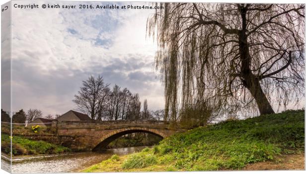 Weeping Willow Canvas Print by keith sayer