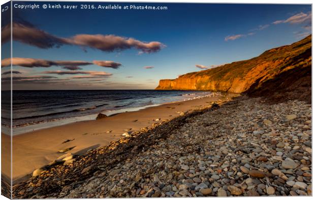 Bathed in the evening light Canvas Print by keith sayer