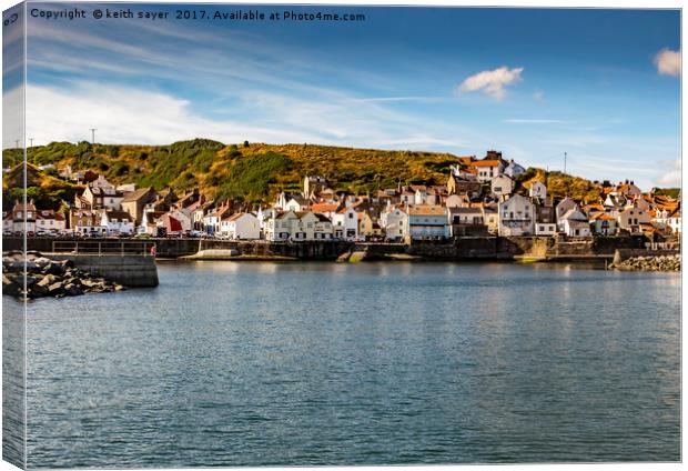 Staithes Canvas Print by keith sayer