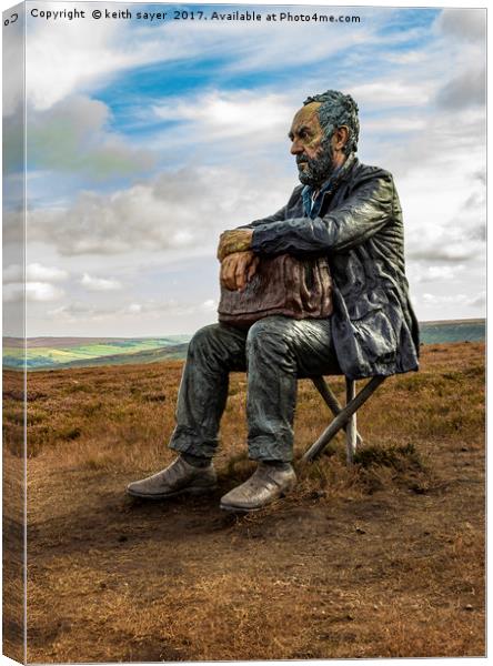 The Seated Man Canvas Print by keith sayer