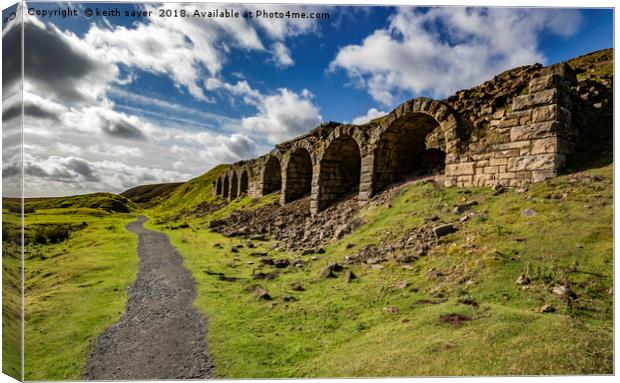 Ironstone Kilns Rosedale Canvas Print by keith sayer