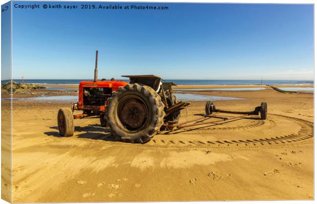 Nuffield 60 Tractor Skinningrove Canvas Print by keith sayer