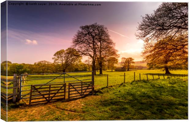 Morning Glow North Yorkshire Canvas Print by keith sayer