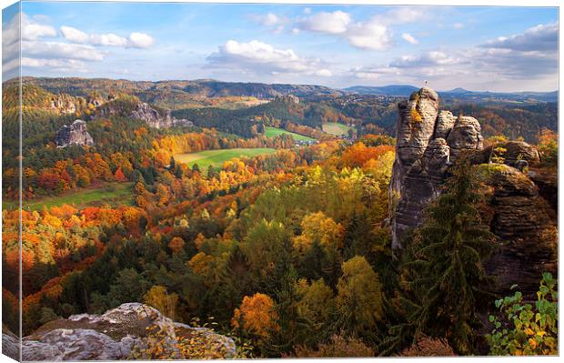  You Give Me the Wings. Saxon Switzerland  Canvas Print by Jenny Rainbow
