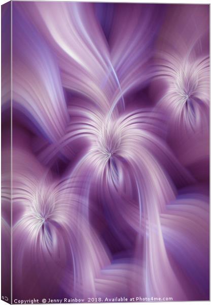 Violet Purple Abstract. Concept Relaxing Mind Canvas Print by Jenny Rainbow