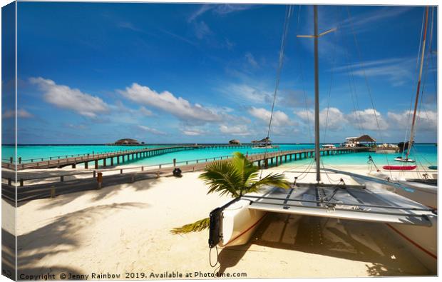 Another Day. Maldives Canvas Print by Jenny Rainbow