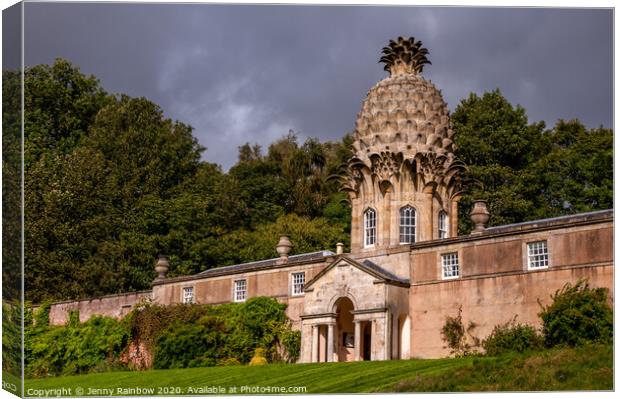 The Dunmore Pineapple Building Canvas Print by Jenny Rainbow