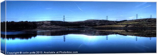 Calm Reservoir Canvas Print by colin potts