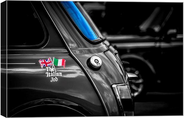 Italian Job Black and White Canvas Print by chris wood