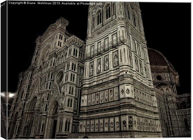 Duomo, florence italy Canvas Print by Diane  Mohlman