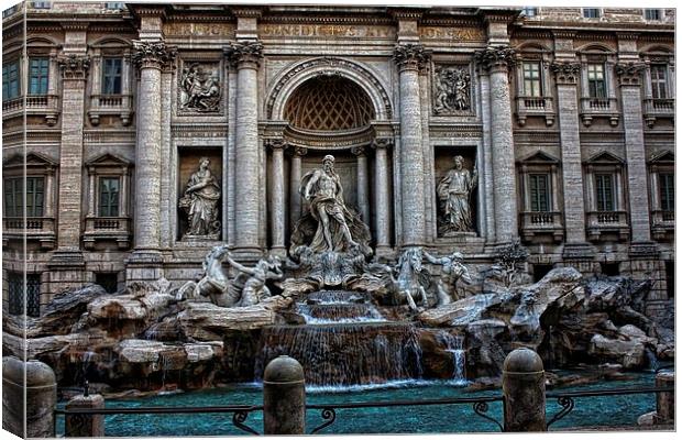 Trevi fountain, Rome, Italy Canvas Print by Diane  Mohlman