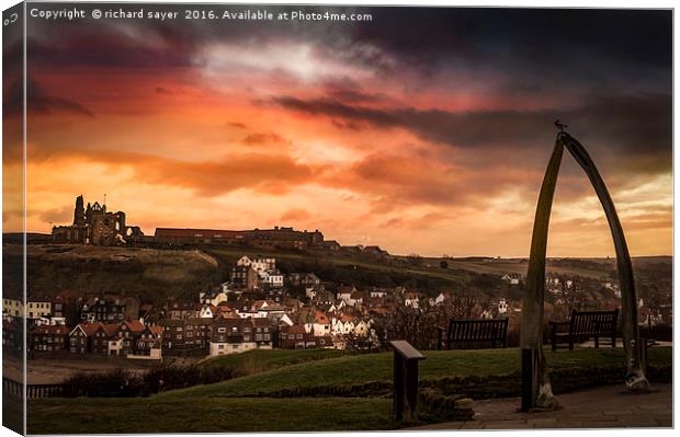 Whitby Vista Canvas Print by richard sayer