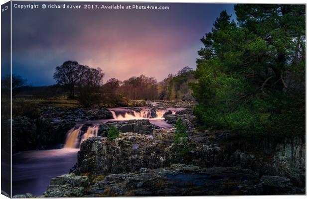 Low Force on the Rocks Canvas Print by richard sayer