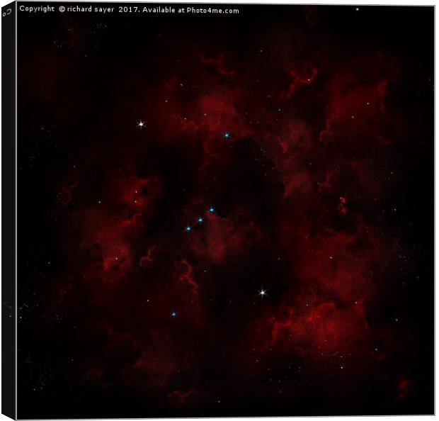Fire of Orion Canvas Print by richard sayer