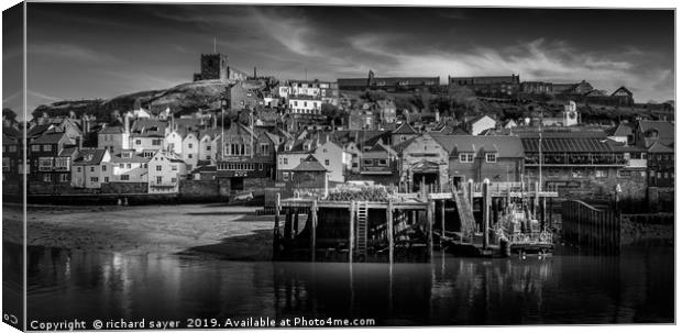 Whitby Lifeboat Station Canvas Print by richard sayer