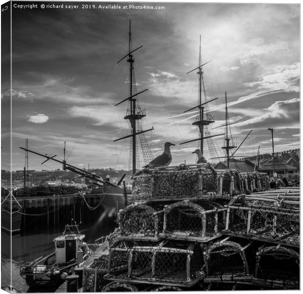 Birds of Endeavour Flock Together Canvas Print by richard sayer