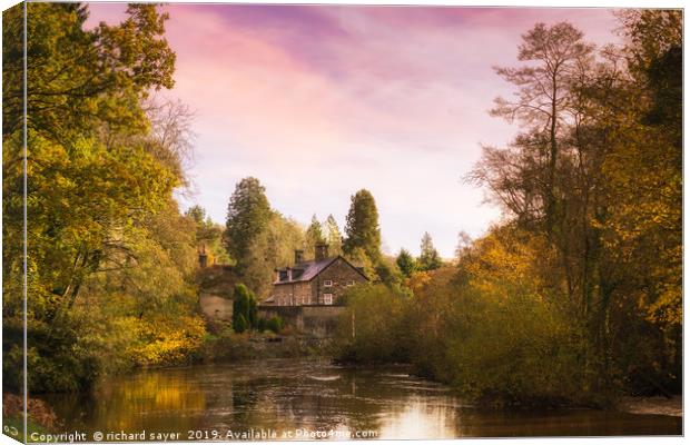 Meandering Autumn Canvas Print by richard sayer