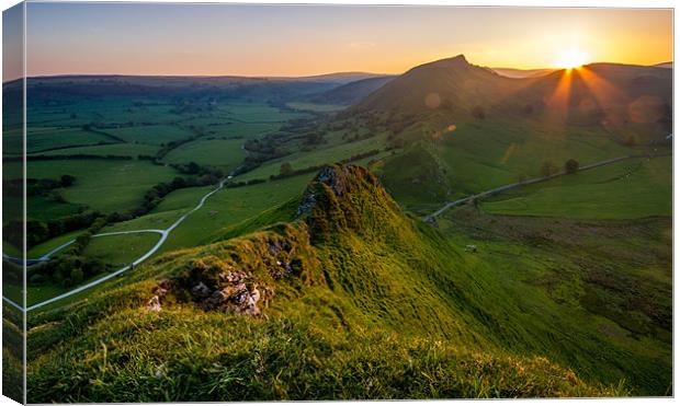Chrome Hill from Parkhouse Hill Canvas Print by Steve Connolly