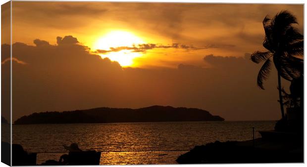 Sabah Sunset Canvas Print by Mark McDermott