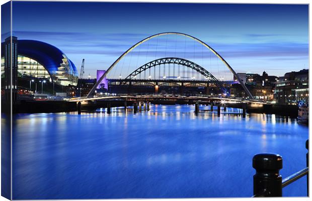Newcastle Quay Side Canvas Print by Kevin Duffy