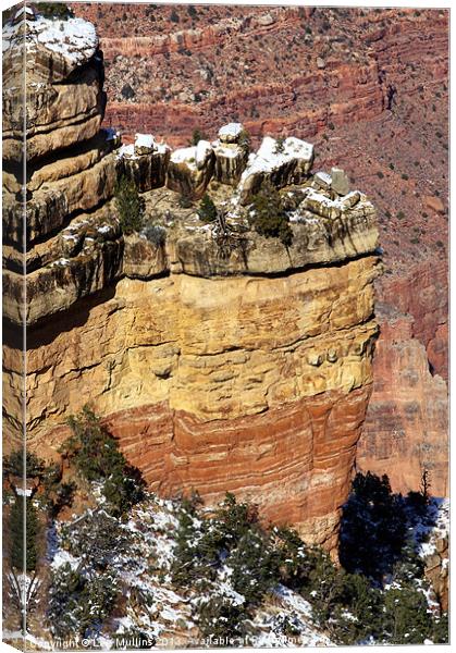 A rock buttress Canvas Print by Lee Mullins