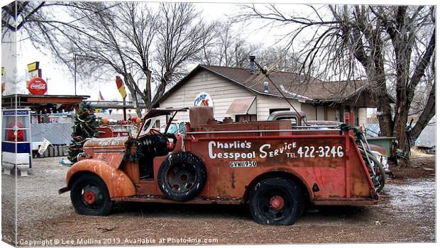 Charlies Cesspool Service! Canvas Print by Lee Mullins