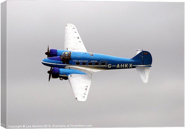 Avro 19 Series 2 Anson Canvas Print by Lee Mullins