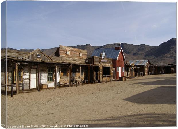 Chloride ghost town Canvas Print by Lee Mullins