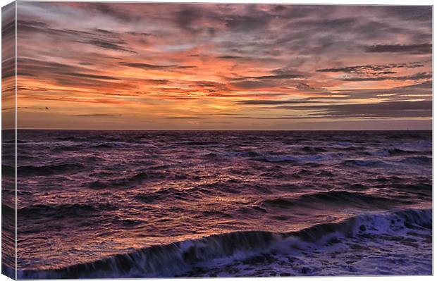 Seaside Sunset Canvas Print by Gary Kenyon