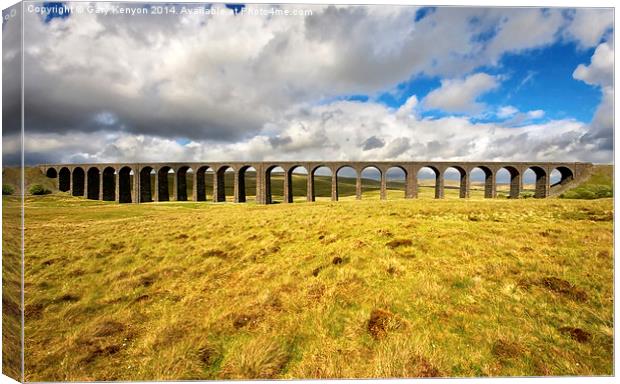  Ribblehead Viaduct North Yorkshire Canvas Print by Gary Kenyon